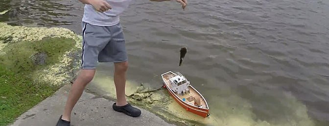 rc boat fishing big fish