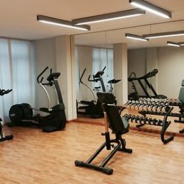 image of gym with workout equipment